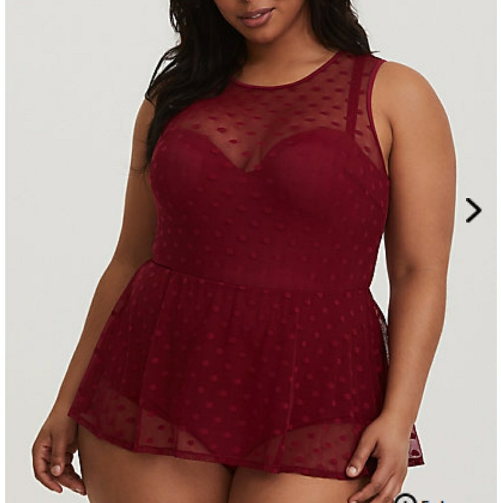 Red Polka Dot Swimsuit